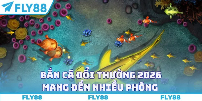 Bắn cá đổi thưởng 2026 mang đến nhiều phòng 