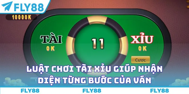 Luật chơi Tài xỉu giúp nhận diện từng bước của ván