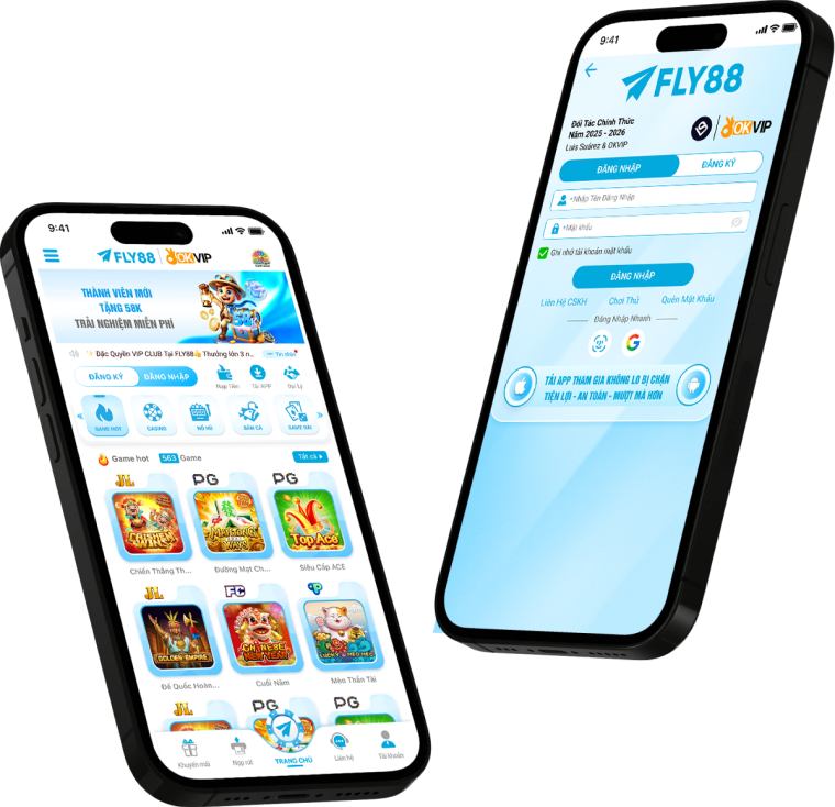 mockup tải app fly88