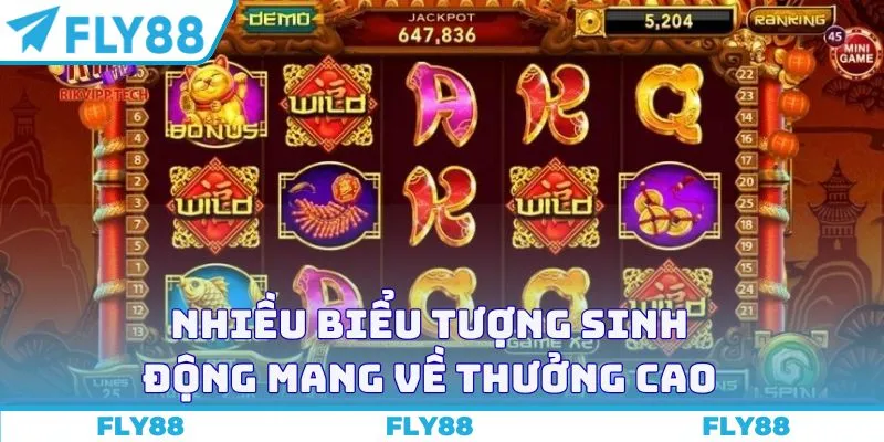 Nhiều biểu tượng sinh động mang về thưởng cao